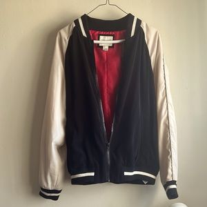 Floral bomber jacket